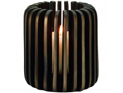 BILBAO candelabro candelero 18 cm, marrón, aluminio, Philippi