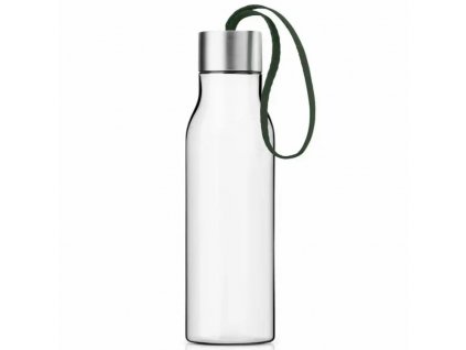 Botella de agua 500 ml, correa verde esmeralda, plástico, Eva Solo