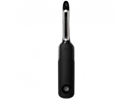 Pelador de verduras GOOD GRIPS 18 cm, dentado, negro, plástico, OXO