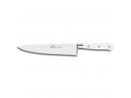 Cuchillo de chef TOQUE, 20 cm, remaches de acero inoxidable, blanco, Lion Sabatier