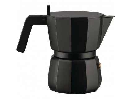 Cafetera espresso MOKA 150 ml, negro, aluminio, Alessi