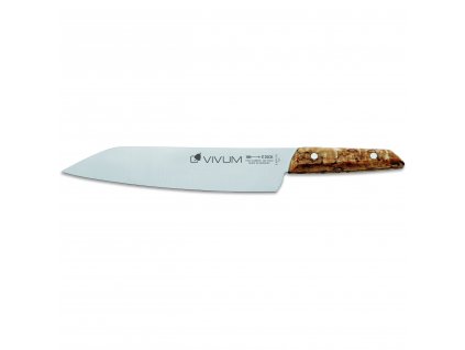 Cuchillo de chef VIVUM 21 cm, acero, marrón, F.DICK