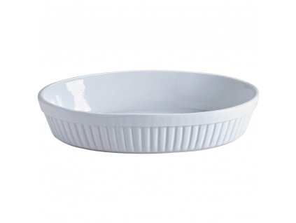 Fuente de horno CLASSIC 28 cm, oval, blanco, gres, Mason Cash