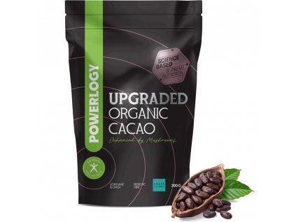 Cacao ecológico UPGRADED 300 g, Powerlogy