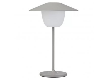 Lámpara de mesa portátil ANI MINI 21 cm, LED, gris satelite, aluminio, Blomus
