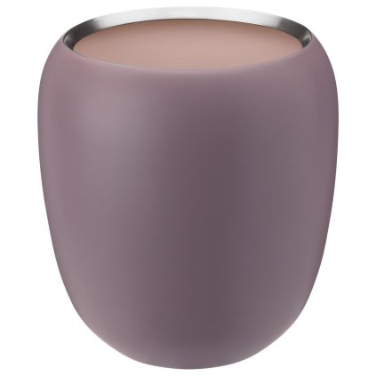 Jarrón ORA 18 cm, rosa empolvado, acero inoxidable, Stelton