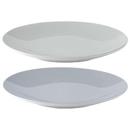 Plato llano EMMA 22 cm, juego de 2 piezas, azul, gres, Stelton