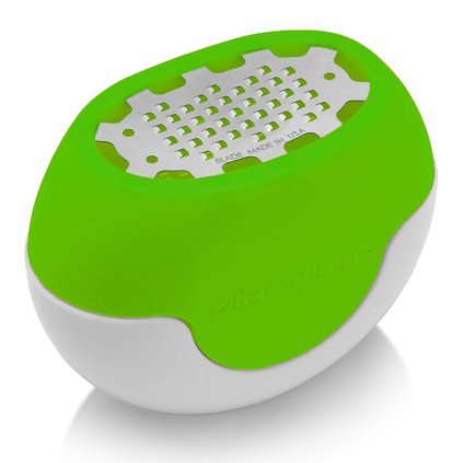 Rallador con mango FLEXI ZESTI 7 cm, verde, silicona, Microplane