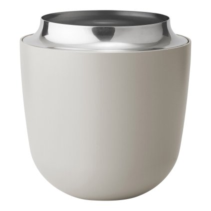 Jarrón CONCAVE 15 cm, arena, acero inoxidable, Stelton