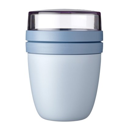 222386 obedovy box ellipse mini 300 120 ml severska modra plast mepal