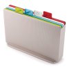 Tabla de cortar set INDEX, 30 x 20 cm, con soporte, plata, Joseph Joseph