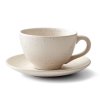 Taza de té con platillo, 240 ml, crema mate, Bitz