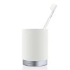Vaso portacepillos ARA, blanco, acero inoxidable mate, Blomus