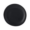 Plato llano MODERN BLACK, 25 cm, forma irregular, MIJ