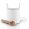 Tarro de cocina, 15 cm, con cuchara de madera, blanco, Eva Solo