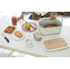 Panera, con tabla de cortar, gris claro, Brabantia