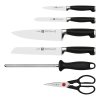 Juego de cuchillos TWIN FOUR STAR II, 7 piezas, con barra de afilar y tijeras, Zwilling