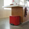 Cubo de basura con pedal BO, 36 l, rojo, Brabantia