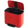 Cubo de basura con pedal BO, 36 l, rojo, Brabantia