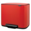 Cubo de basura con pedal BO, 36 l, rojo, Brabantia