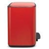 Cubo de basura con pedal BO, 36 l, rojo, Brabantia