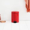 Cubo de basura con pedal NEWICON, 5 l, rojo, Brabantia