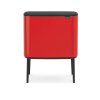 Cubo con tapa táctil BO, 36 l, rojo, Brabantia