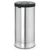 Cubo para la colada, 35 l, con tapa de plástico, acero mate, Brabantia