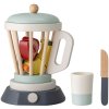 Licuadora de juguete LENE, 6 piezas, blanco, madera Bloomingville