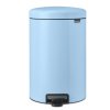 Cubo de basura con pedal NEWICON, 20 l, azul claro, Brabantia