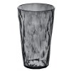 Vaso alto de plástico CLUB L, 400 ml, gris transparente, Koziol