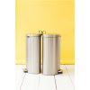 Cubo de basura con pedal FLATBACK, 30 l, silencioso, acero, Brabantia