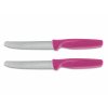 Set de cuchillo para verduras CREATE, 2 piezas, hoja dentada, rosa, Wüsthof