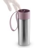 Taza de viaje TO GO, 350 ml, tapa rosa, acero inoxidable, Eva Solo