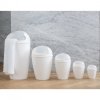 Cubo de basura con tapa basculante DEL M, 12 l, blanco, Koziol