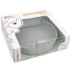 Plato infantil PEEKABOO ELPHEE 16 cm, gris, silicona, Done by Deer