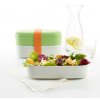 Fiambrera TO GO 2 x 500 ml, doble, verde/blanco, Lékué
