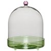 Cúpula decorativa FLORA, verde, vidrio, Hübsch