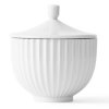 Bombonera 10 cm, blanco, porcelana, Lyngby