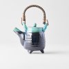 Tetera infusor de té MATT BLACK & TURQUOISE 460 ml, MIJ
