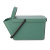 Papelera SORT & GO 20 l, apilable, verde oscuro, Brabantia