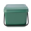 Papelera SORT & GO 20 l, apilable, verde oscuro, Brabantia