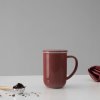 Taza con infusor de té MINIMA 500 ml, rojo, Viva Scandinavia