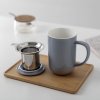 Taza con infusor de té MINIMA 500 ml, gris claro, Viva Scandinavia
