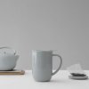 Taza con infusor de té MINIMA 500 ml, gris claro, Viva Scandinavia