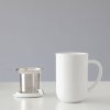 Taza con infusor de té MINIMA 500 ml, blanco, Viva Scandinavia