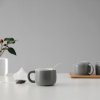 Taza de té ISABELLA, juego de 4 piezas, 250 ml, gris, Viva Scandinavia