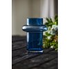 Jarrón TUBE 20 cm, azul oscuro, vidrio, Lyngby Glas