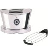 Tostadora VOLO 32 cm, blanco, acero inoxidable, Bugatti