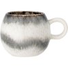 Taza PAULA 280 ml, gris/blanco, gres, Bloomingville